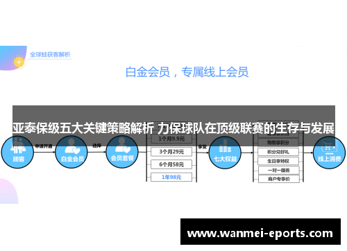 亚泰保级五大关键策略解析 力保球队在顶级联赛的生存与发展